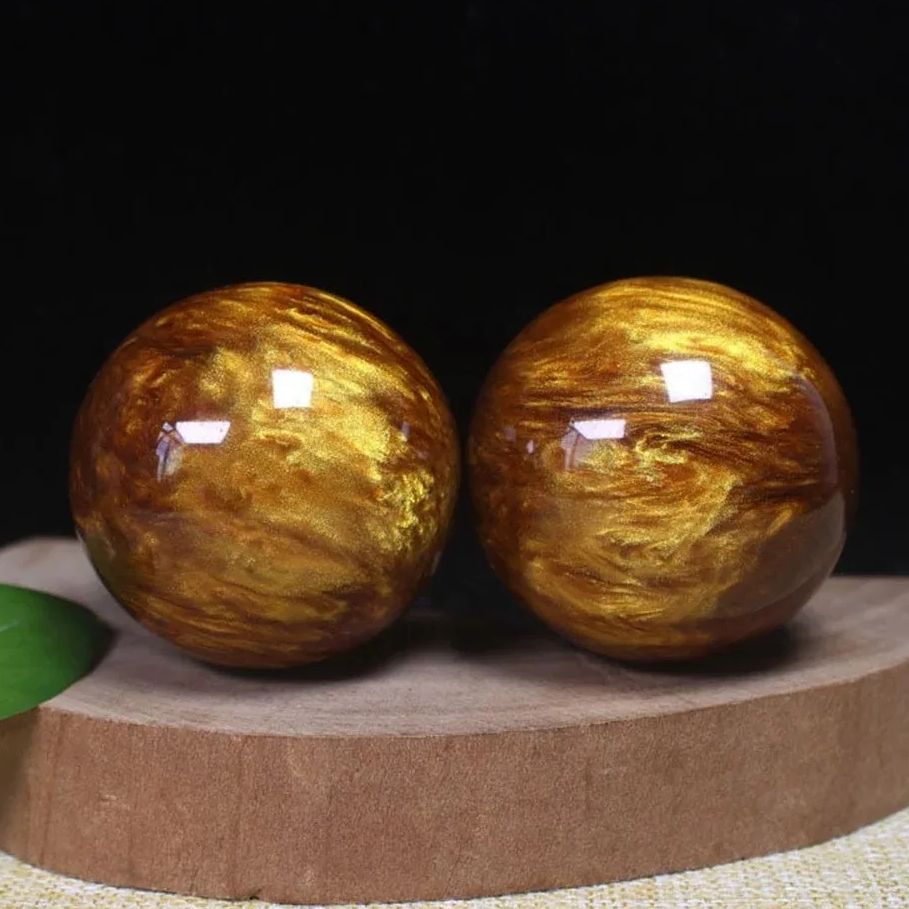 Marine Coral - 50MM Natural Resin Synthesis Golden Black