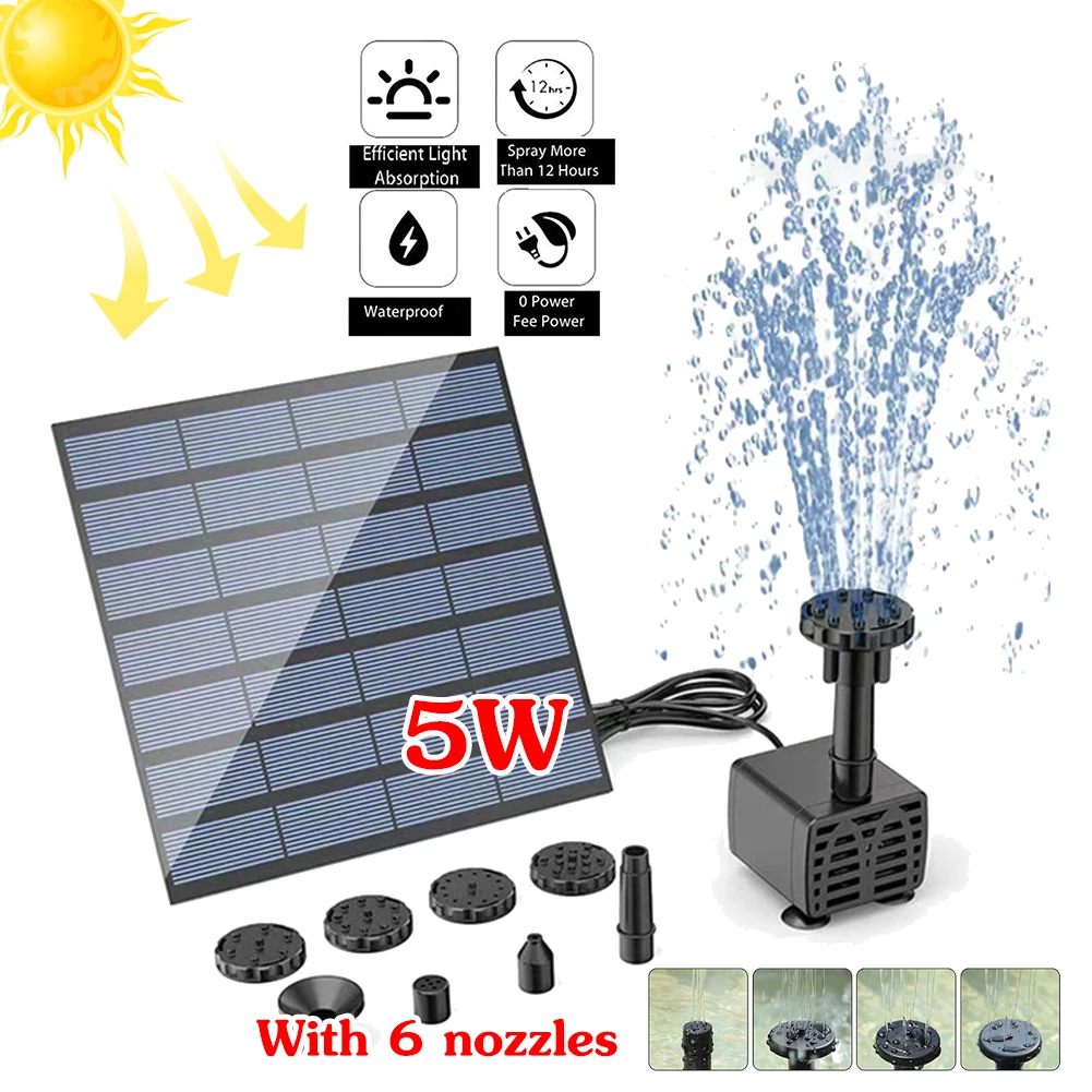 Marine Aquarium - Solar Water Pump Fountain Pump with