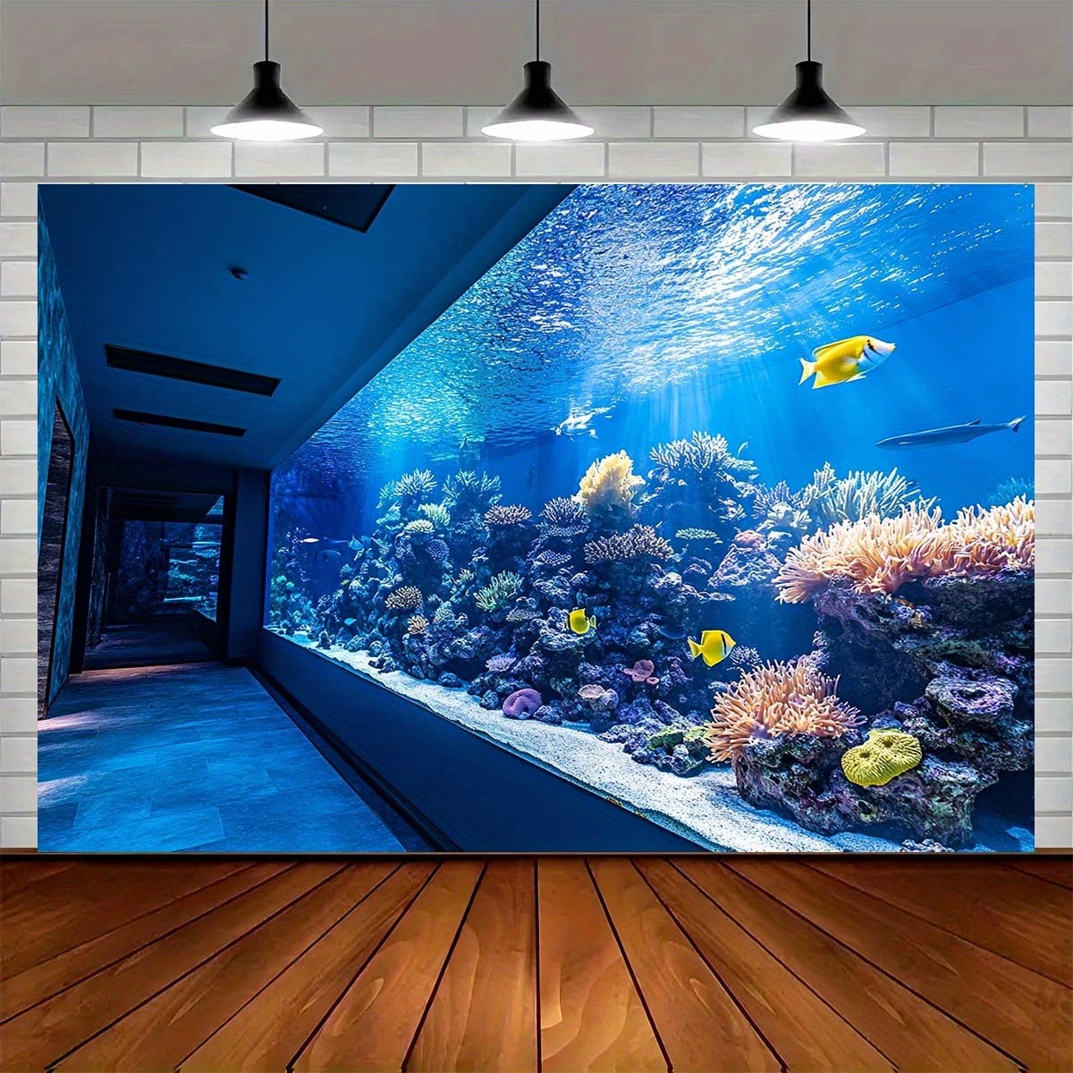 Reef Aquarium - Vibrant Underwater Aquarium Tapestry Coral Reef