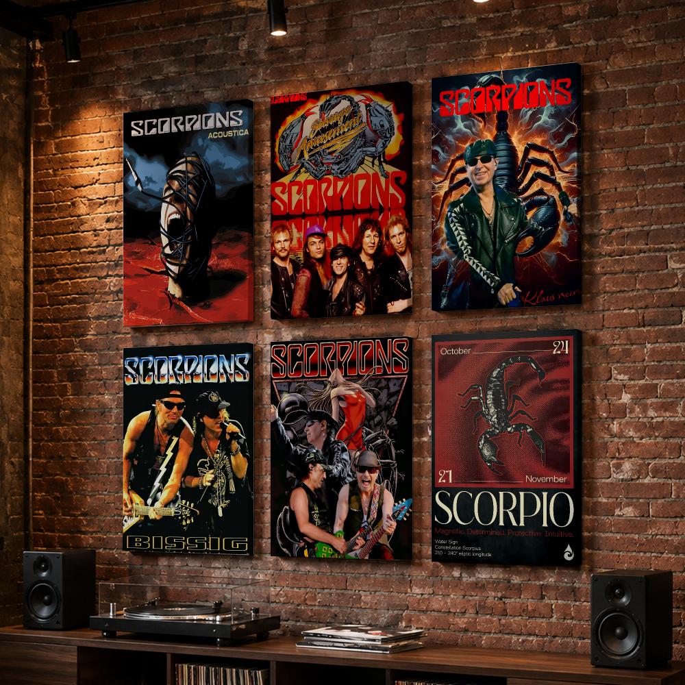 Live Rock - S-Scorpions Vintage Rock Music Framed Wall