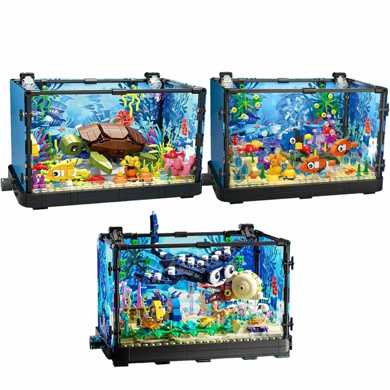 Ocean Aquarium - Fish Tank Building Block Set with