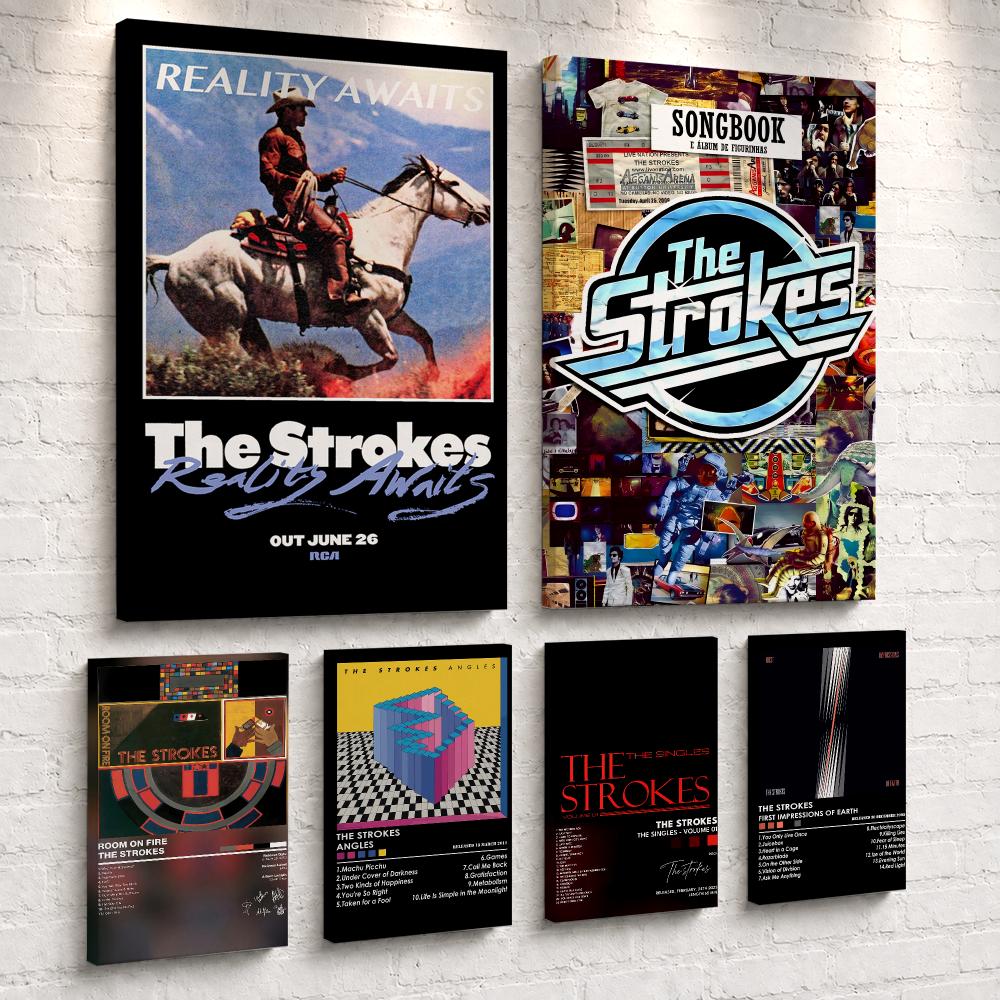 Live Rock - Rock Band Album The S-Strokes Framed
