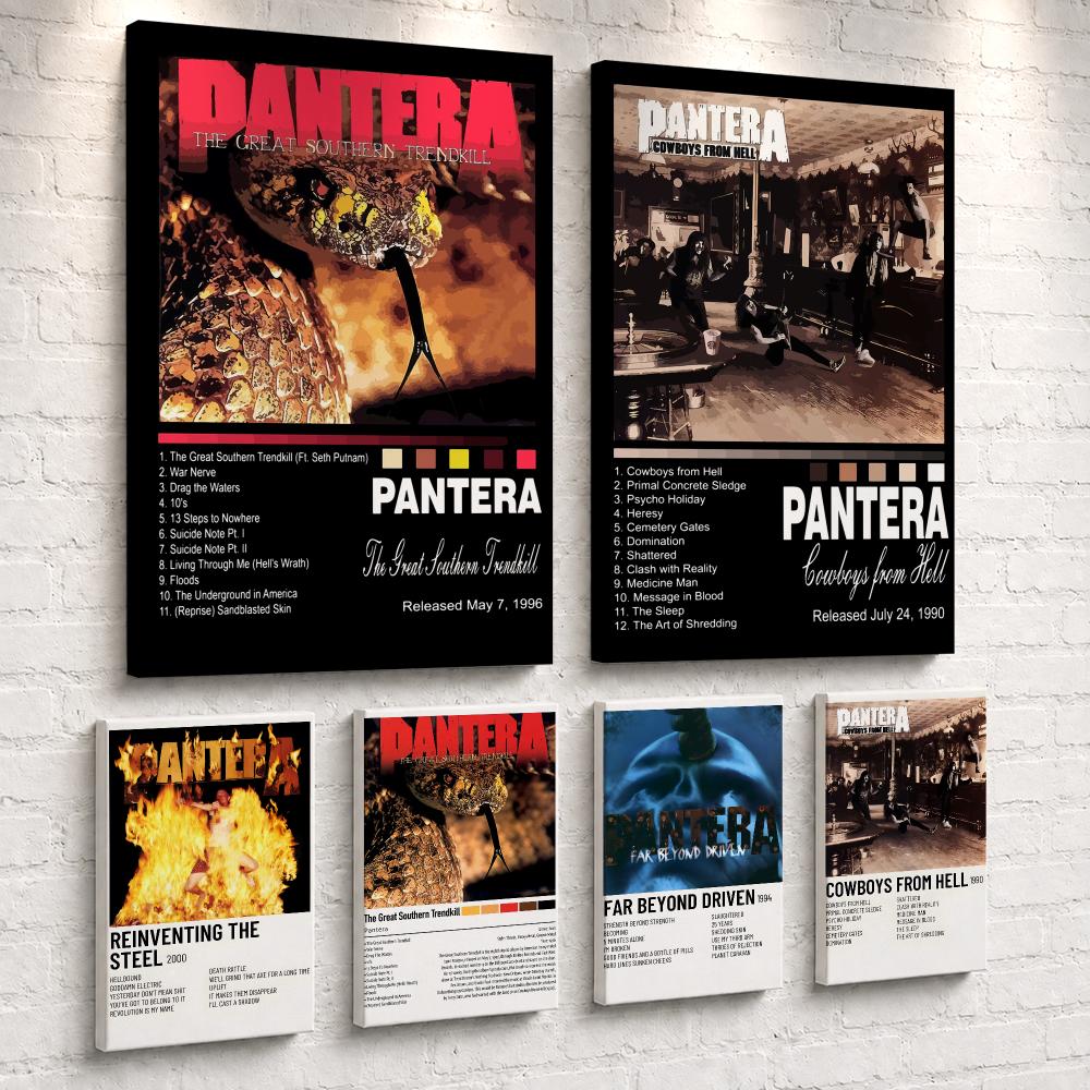 Live Rock - Rock Band Music Album P-Pantera Framed