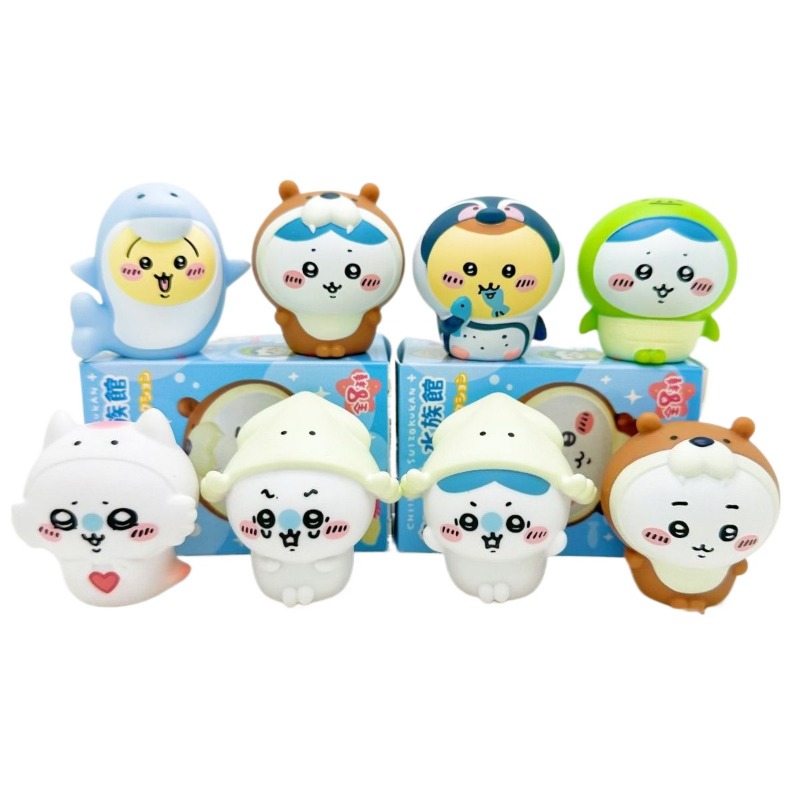 8pcs/Box Kawaii Chiikawa Aquar - Marine Fish Tank ulasan dan harga