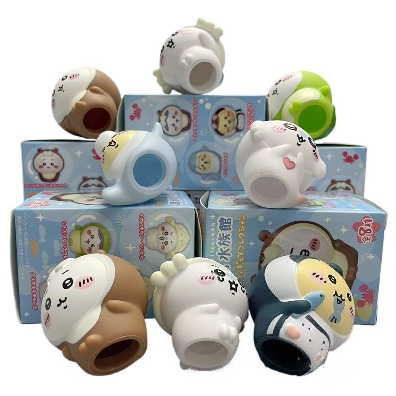 8pcs/Box Kawaii Chiikawa Aquar - Marine Fish Tank ulasan dan harga