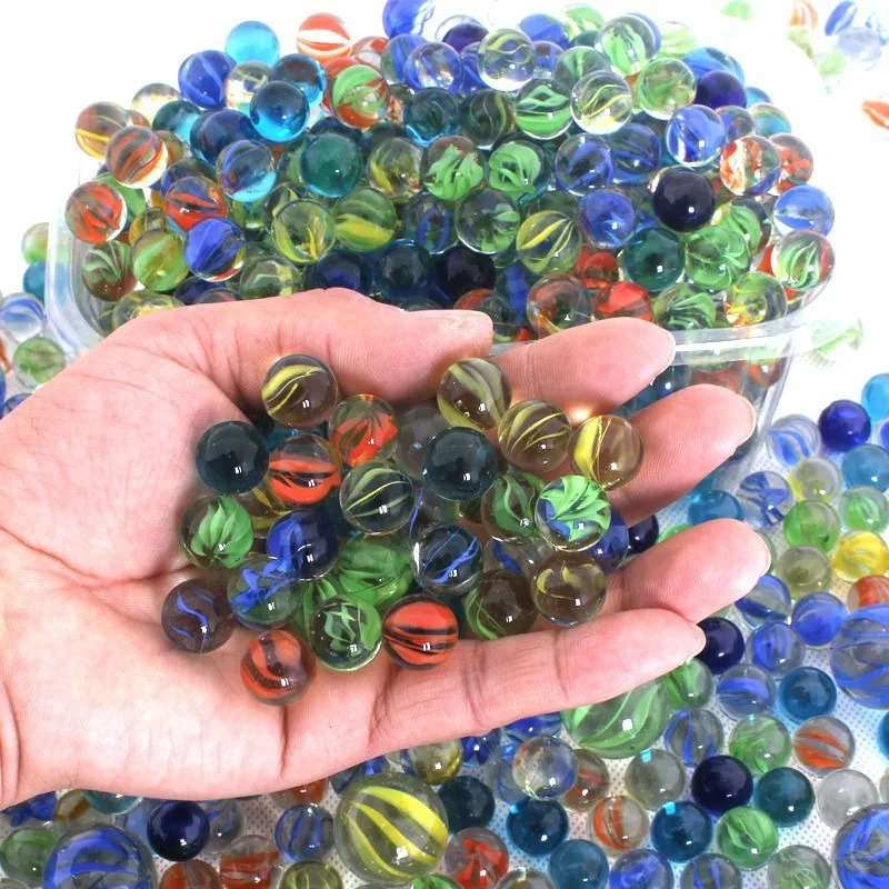 50Pcs 14mm Colorful Glass Marb - Marine Fish Tank ulasan dan harga