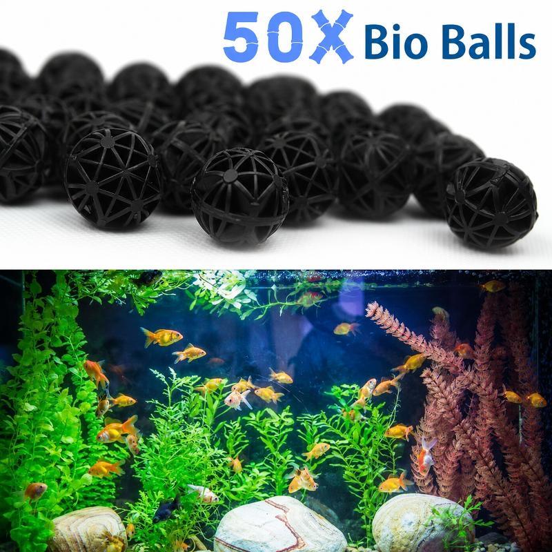 50Pcs 16mm Aquarium Bio Filter - Marine Aquarium ulasan dan harga