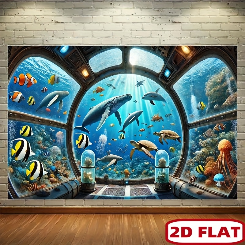 Underwater Submarine Window Wh - Ocean Aquarium ulasan dan harga