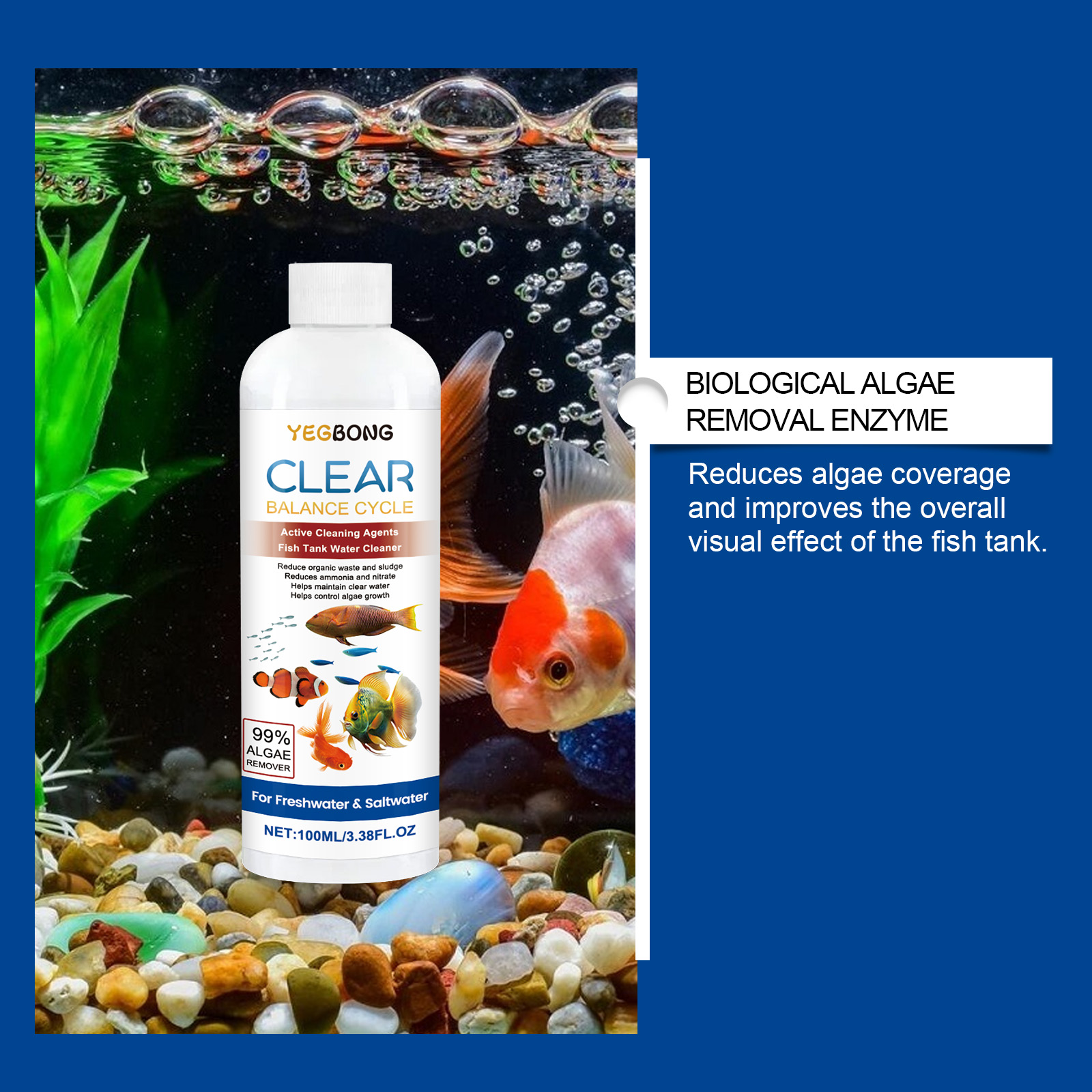 Aquarium Water Clarifier 100ml - Ocean Aquarium ulasan dan harga