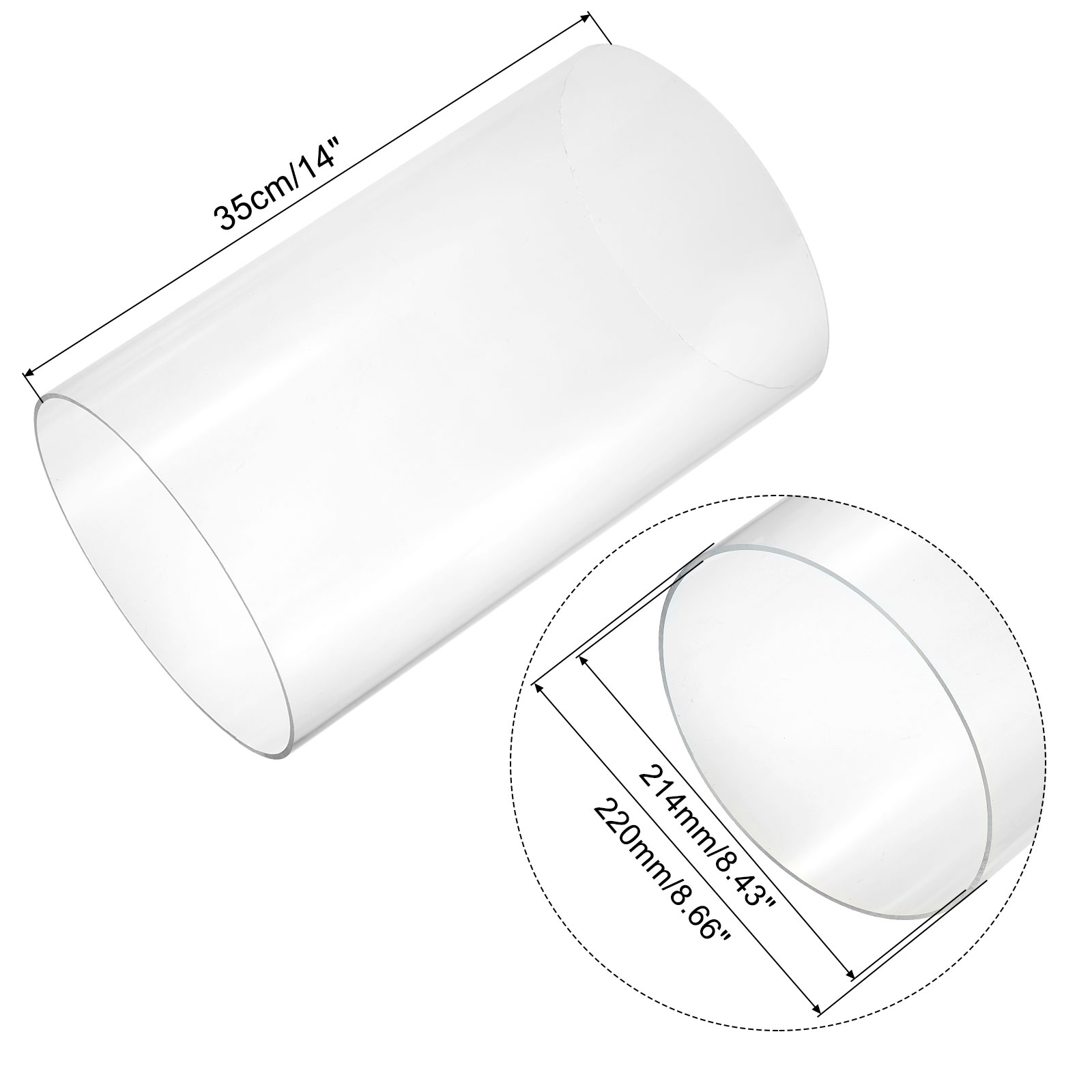 350mm Transparent Acrylic Aqua - Ocean Aquarium ulasan dan harga
