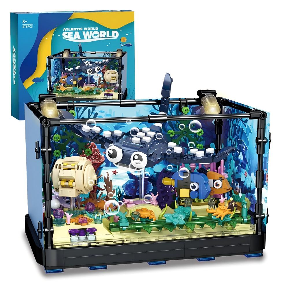 Fish Tank Building Set - Marin - Marine Aquarium Cube ulasan dan harga