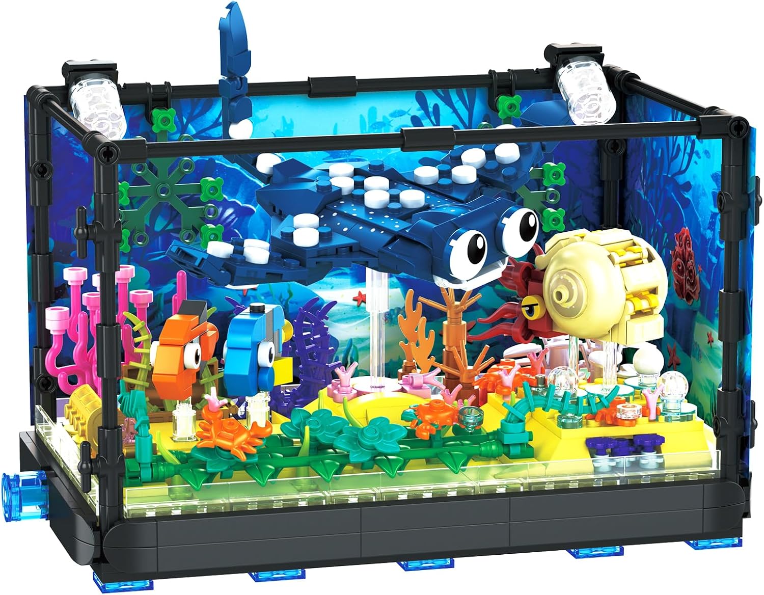 Fish Tank Building Set - Marin - Marine Aquarium Cube ulasan dan harga