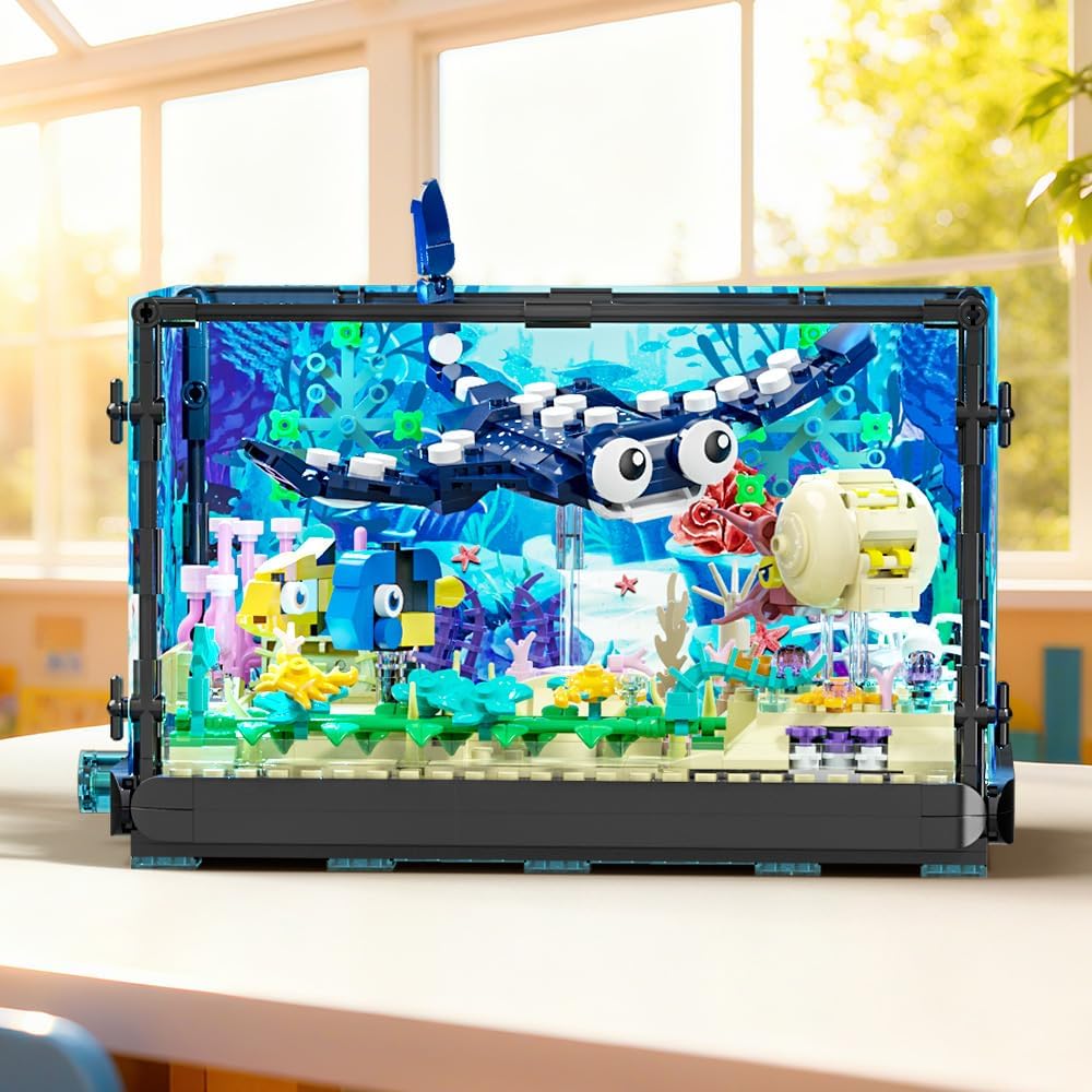 Fish Tank Building Set - Marin - Marine Aquarium Cube ulasan dan harga