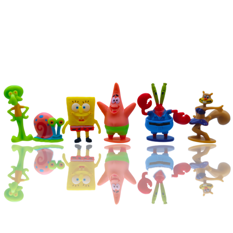 6pcs SpongeBob Fish Tank Decor - Ocean Aquarium ulasan dan harga