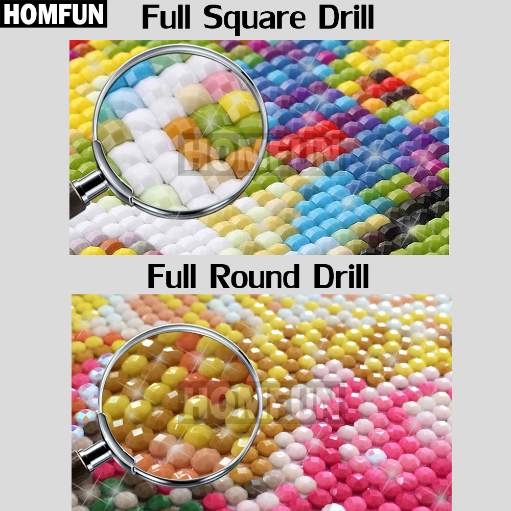 HOMFUN Full Square/Round Drill - Marine Coral ulasan dan harga