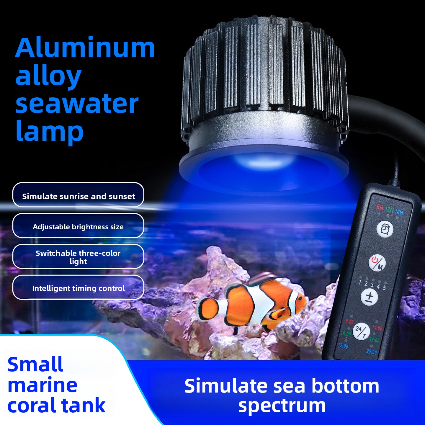Deep-sea spectral intelligent  - Reef Lighting ulasan dan harga
