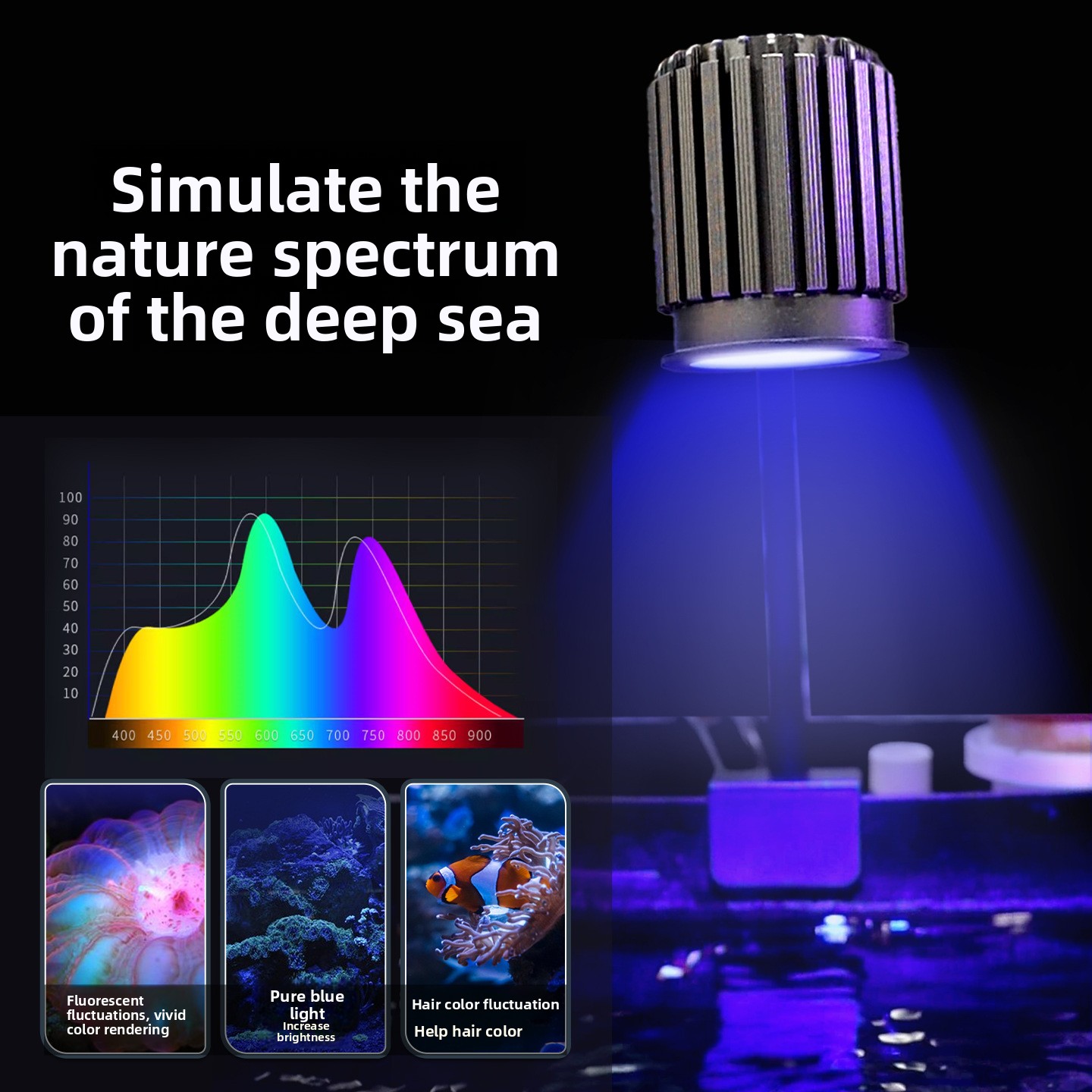 Deep-sea spectral intelligent  - Reef Lighting ulasan dan harga