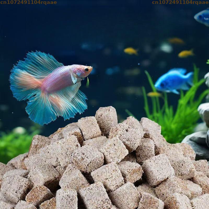 Natural Freeze Dried Bloodworm - Marine Aquarium Cube ulasan dan harga
