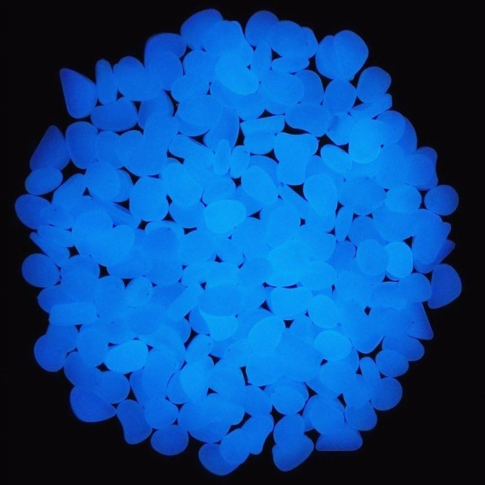 Fish Tank Rocks Glow Blue Pebb - Ocean Aquarium ulasan dan harga