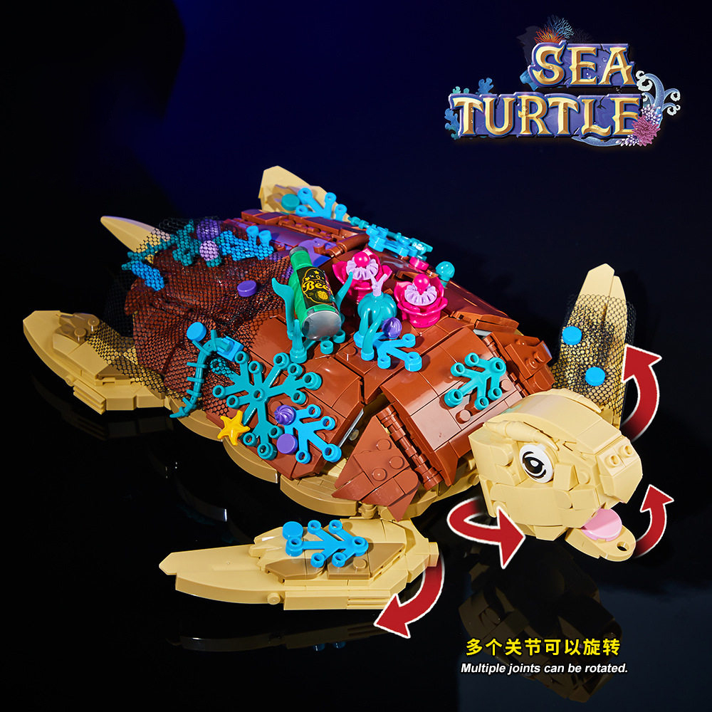 1271PCS Sea Turtle Building Bl - Marine Aquarium Cube ulasan dan harga
