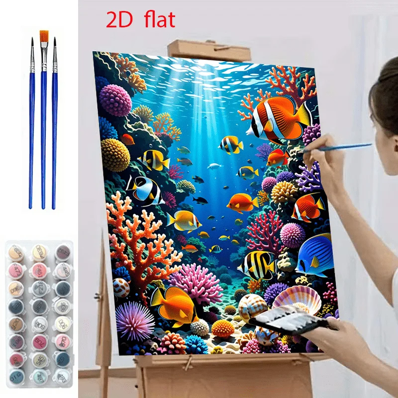 Professional Art Use, 2D Flat  - Marine Coral ulasan dan harga