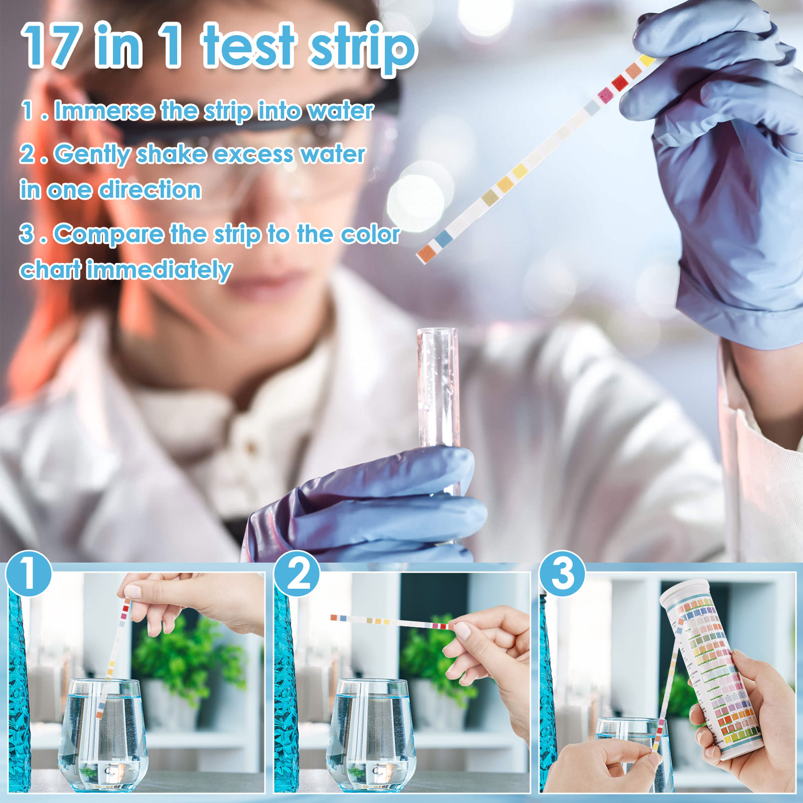 5-17 in 1 Aquarium Test Strips - Saltwater Tank ulasan dan harga