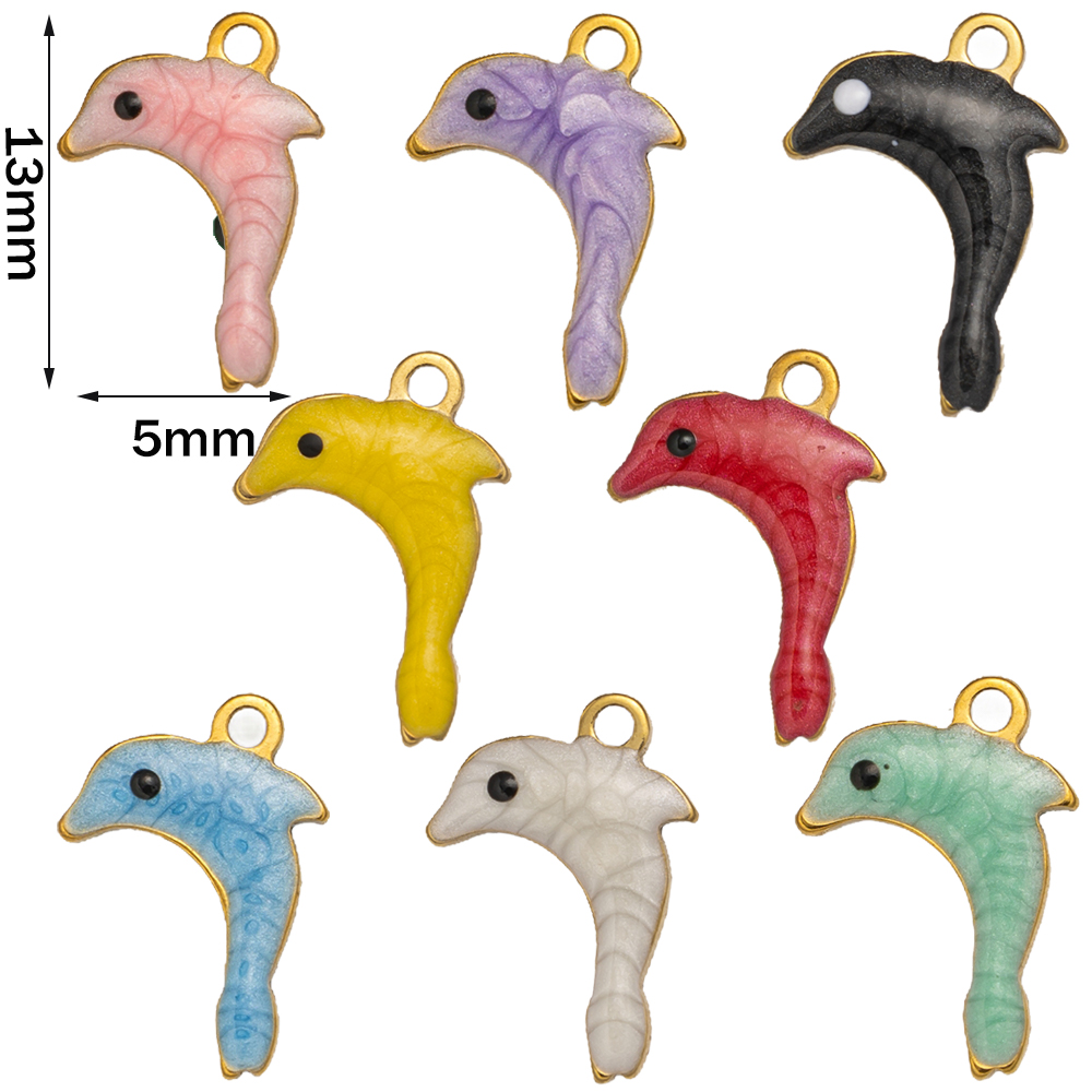 10pcs Stainless Steel Enamel M - Marine Coral ulasan dan harga