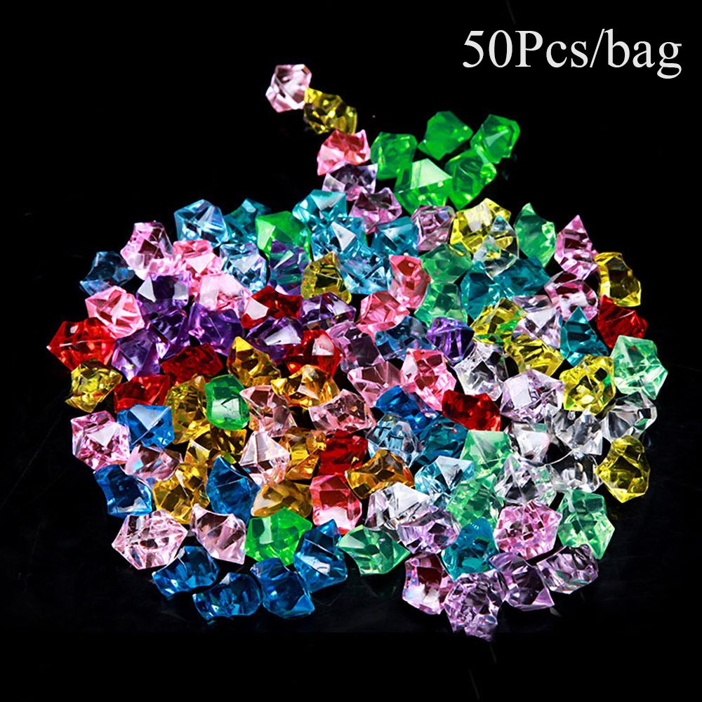 50PCS/pack Colorful 1.4*1.1cm  - Marine Aquarium Cube ulasan dan harga