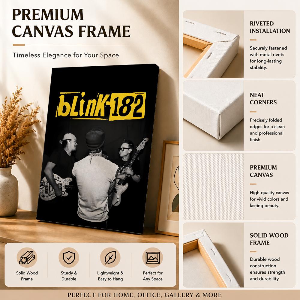 Rock Band B-Blink 182 Framed W - Live Rock ulasan dan harga